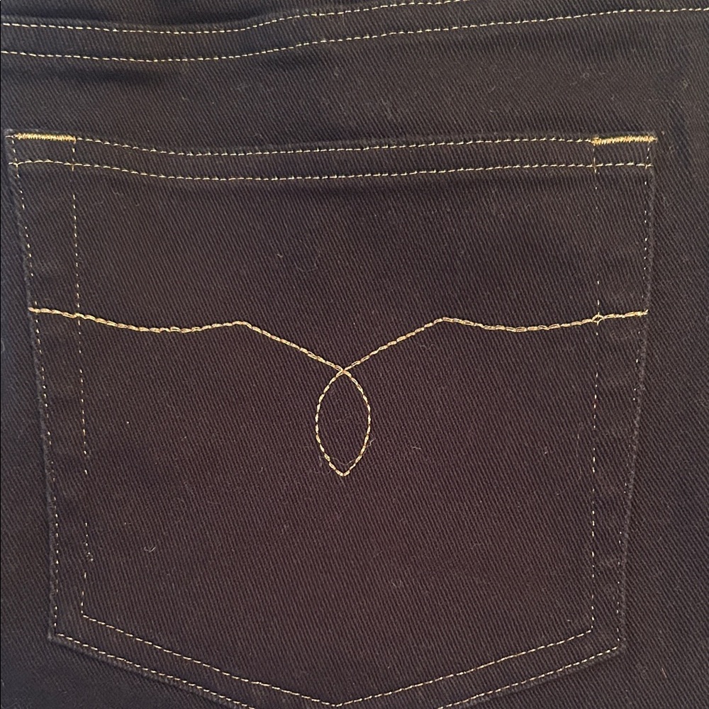 Ralph Lauren Black Denim with Yellow Stitching